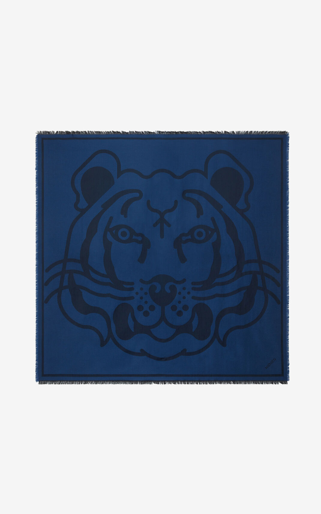 Foulard Kenzo Femme K Tiger wool Bleu Royal Bleu XURPY-5791